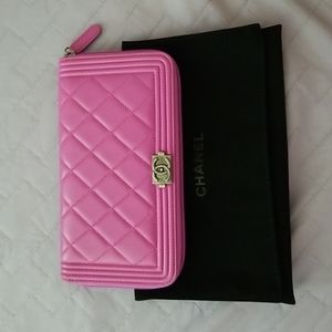 Chanel Boy Long Zip Wallet - image 1